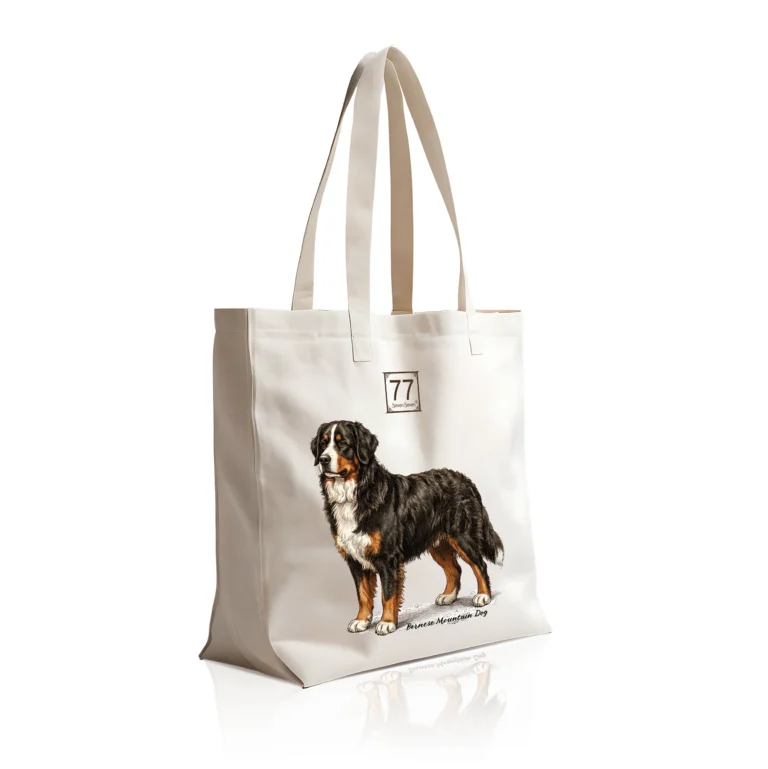 Berneński Pies Pasterski (Bernese Mountain Dog) - bawełniana torba canvas