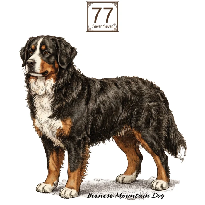 Berneński Pies Pasterski (Bernese Mountain Dog) - bawełniana torba canvas