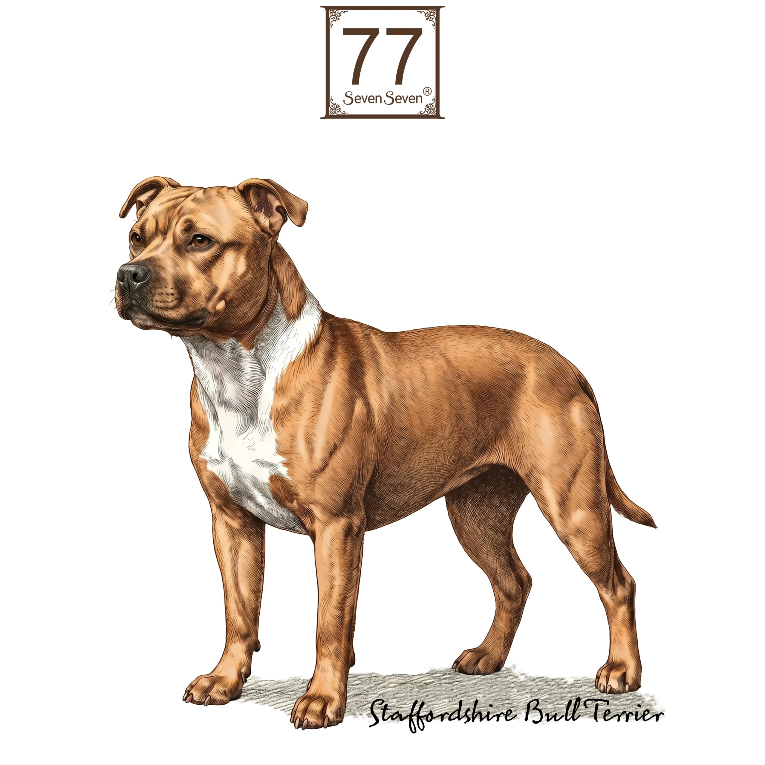 Staffordshire Bull Terrier - bawełniana torba canvas - obrazek 4