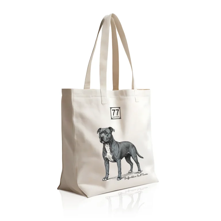 Staffordshire Bull Terrier - bawełniana torba canvas