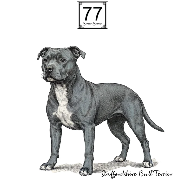 Staffordshire Bull Terrier - bawełniana torba canvas