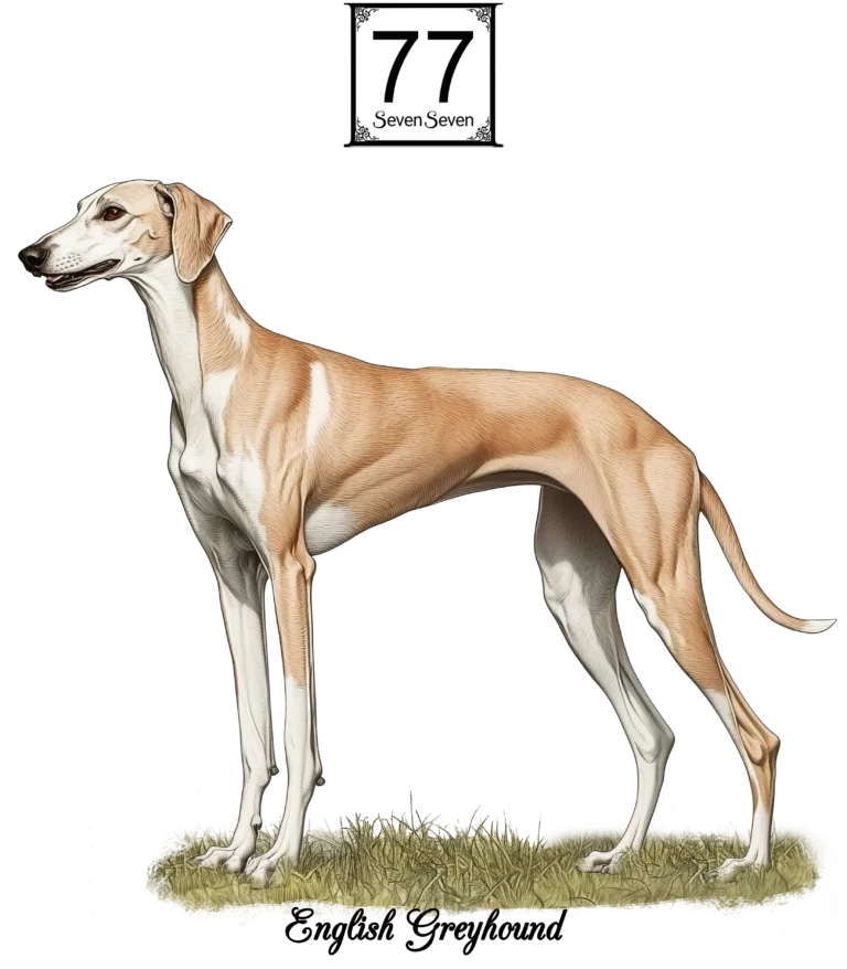 Chart Angielski (English Greyhound) - bawełniana torba canvas