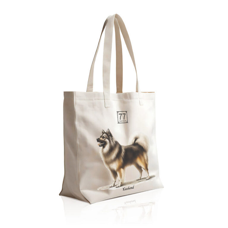 Szpic Wilczy (Keeshond) - bawełniana torba canvas