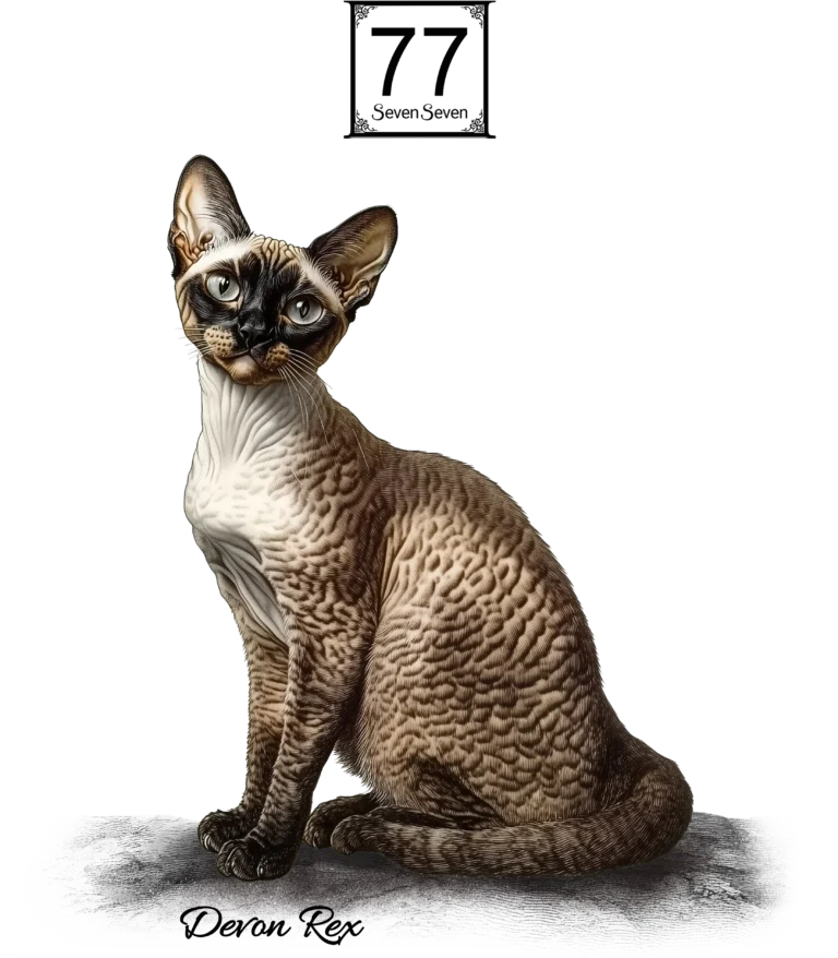 Rex Dewoński (Devon Rex) - bawełniana torba canvas