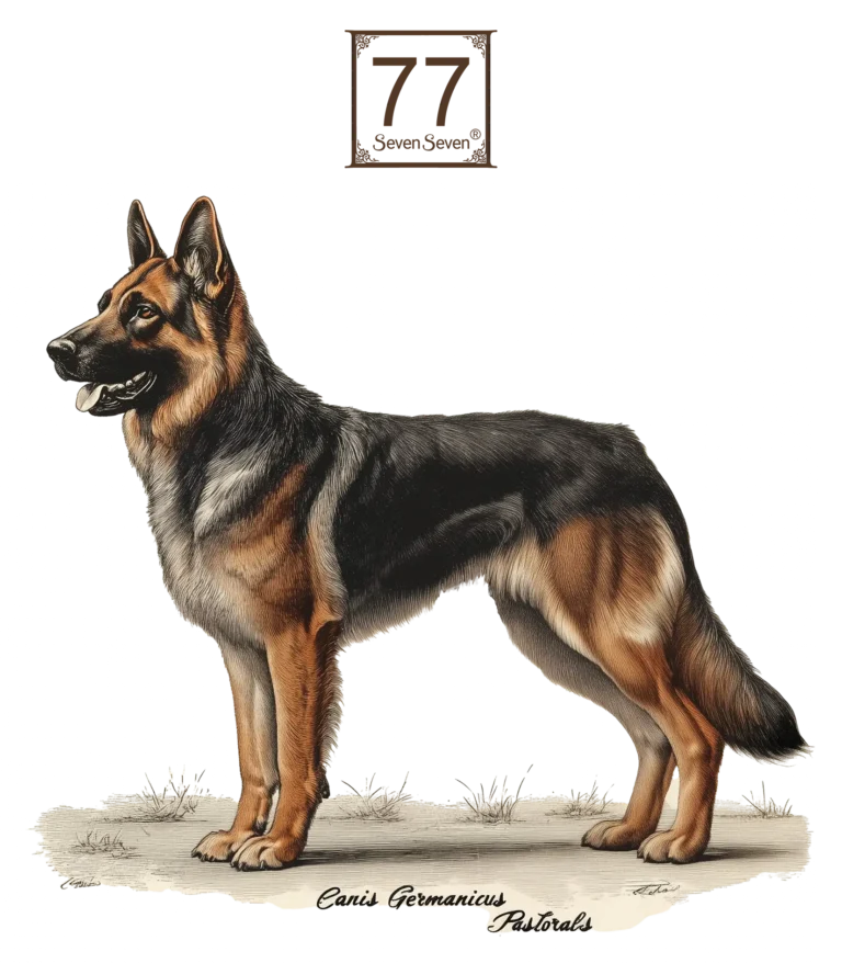 Owczarek Niemiecki (Canis Germanicus Pastoralis) - bawełniana torba canvas
