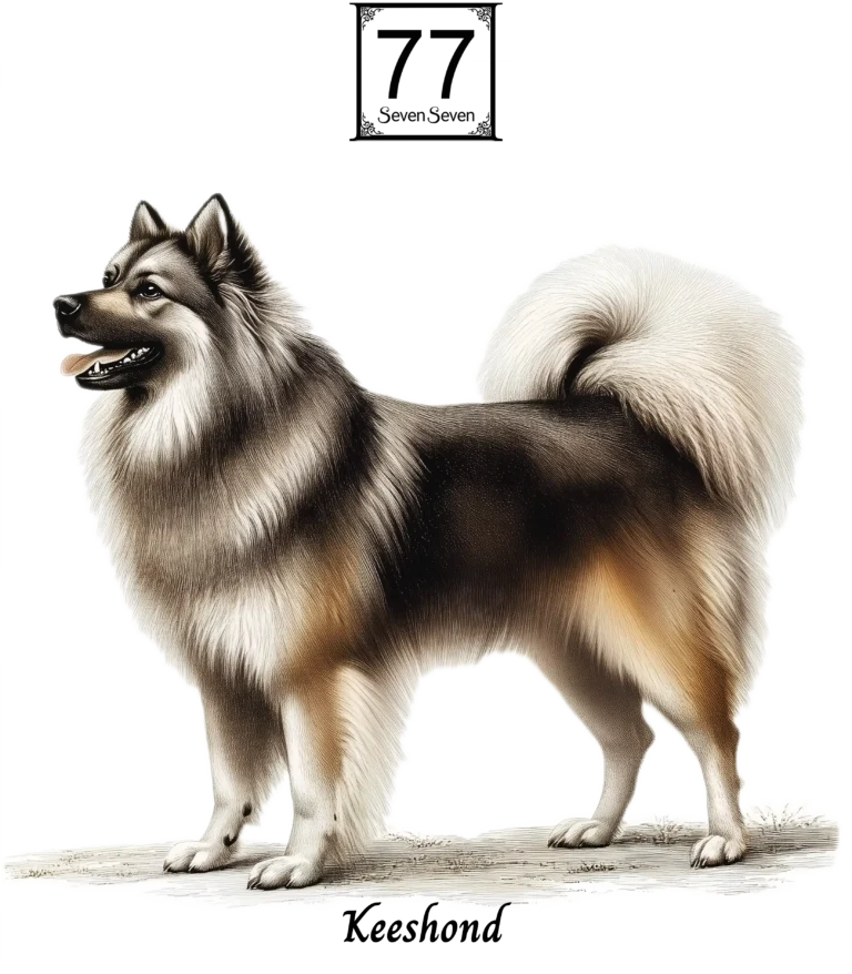 Szpic Wilczy (Keeshond) - bawełniana torba canvas