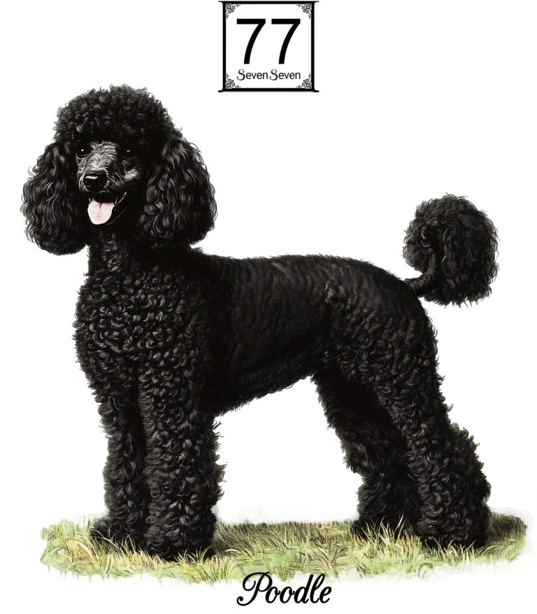 Pudel (Poodle) - bawełniana torba canvas