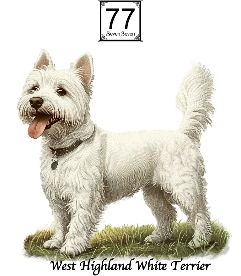 Westie (West Highland White Terrier) - bawełniana torba canvas