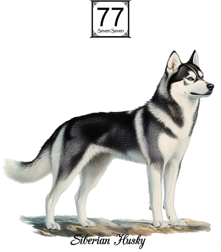 Husky Syberyjski (Siberian Husky) - bawełniana torba canvas