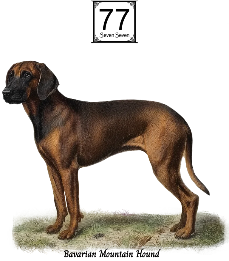 Posokowiec Bawarski (Bavarian Mountain Hound) - bawełniana torba canvas
