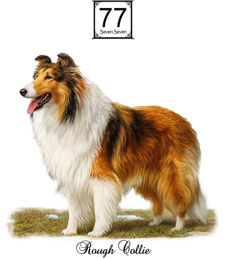 Owczarek Szkocki Długowłosy (Rough Collie) - bawełniana torba canvas
