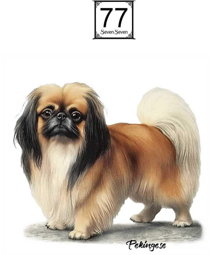 Pekińczyk (Pekingese) - bawełniana torba canvas