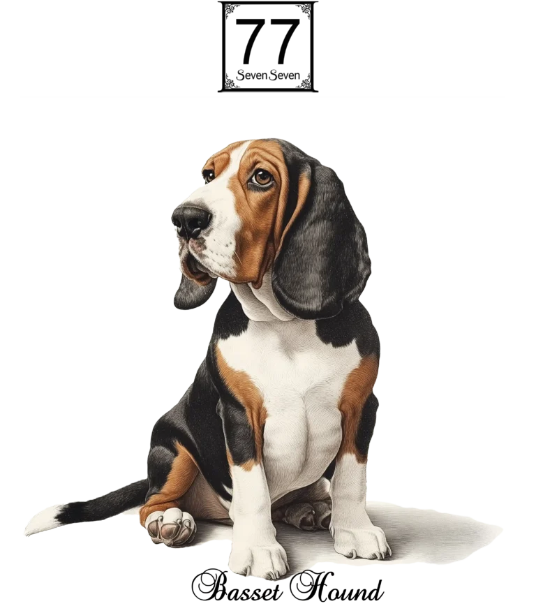 Basset Hound - bawełniana torba canvas