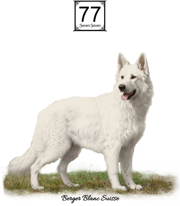 Biały Owczarek Szwajcarski (Berger Blanc Suisse) - bawełniana torba canvas