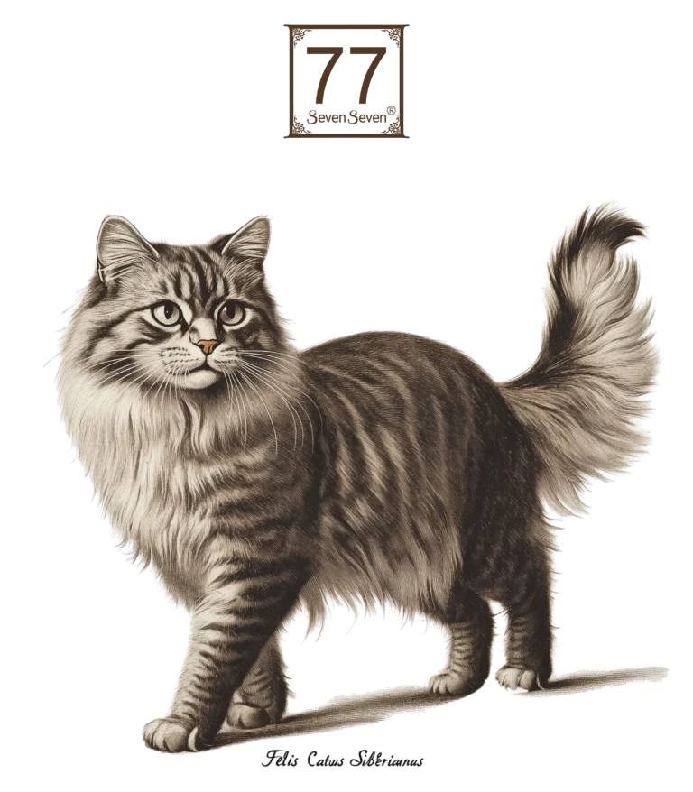 Kot Syberyjski (Felis Catus Siberianus) - bawełniana torba canvas