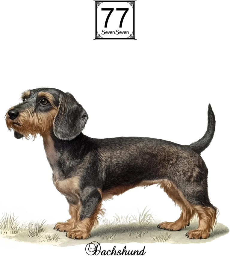 Jamnik (Dachshund) - bawełniana torba canvas