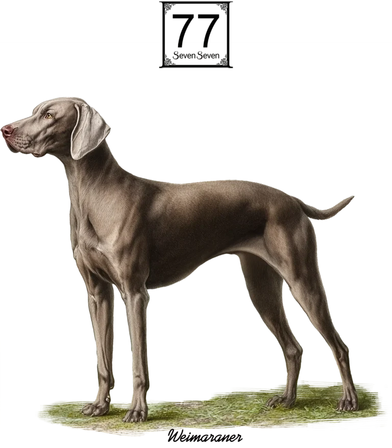 Wyżeł Weimarski Krótkowłosy (Weimaraner) - bawełniana torba canvas
