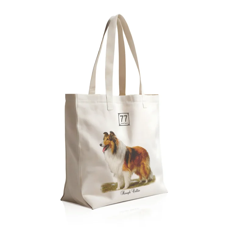 Owczarek Szkocki Długowłosy (Rough Collie) - bawełniana torba canvas
