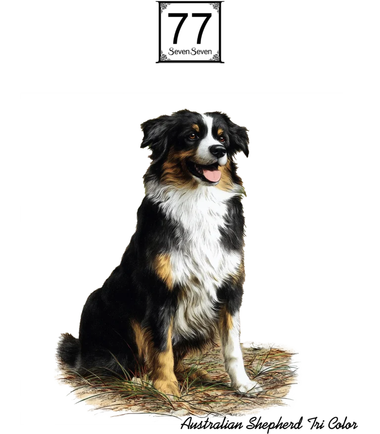 Owczarek Australijski (Australian Shepherd) - bawełniana torba canvas