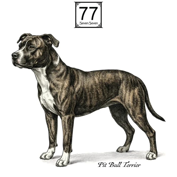 Amerykański Pitbulterier - bawełniana torba canvas