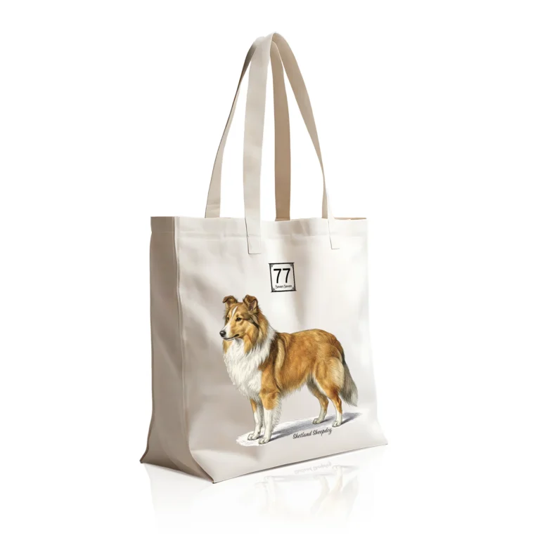 Owczarek Szetlandzki (Sheltie) - bawełniana torba canvas