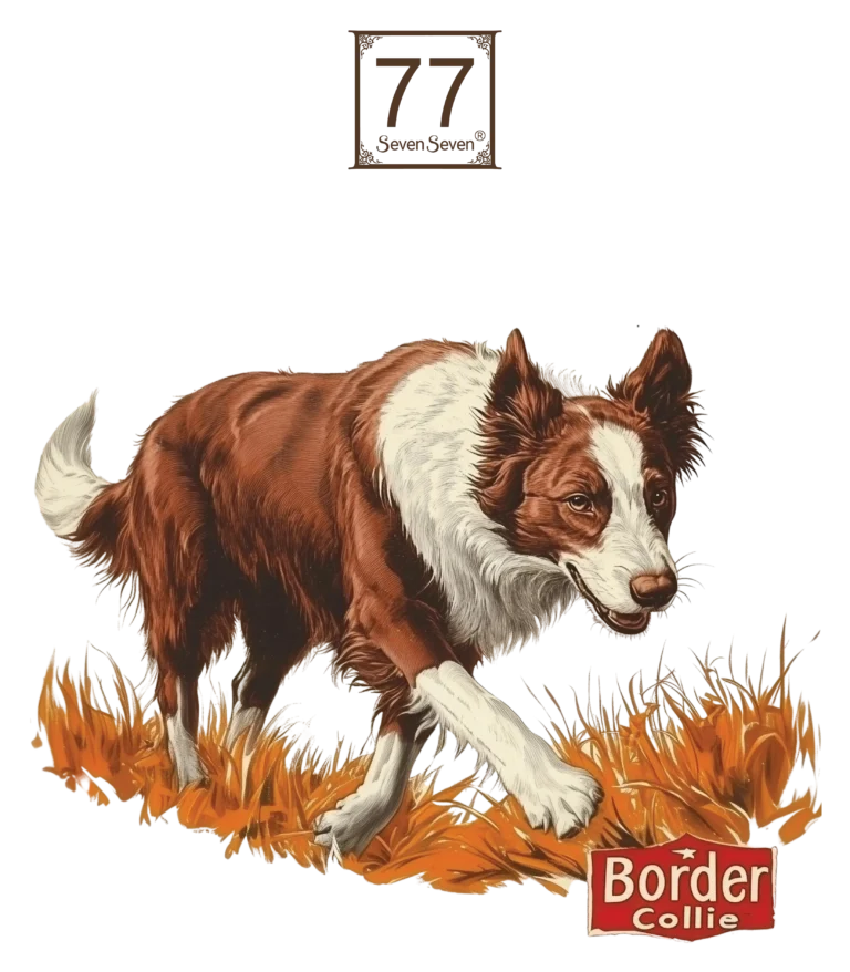 Border Collie - bawełniana torba canvas