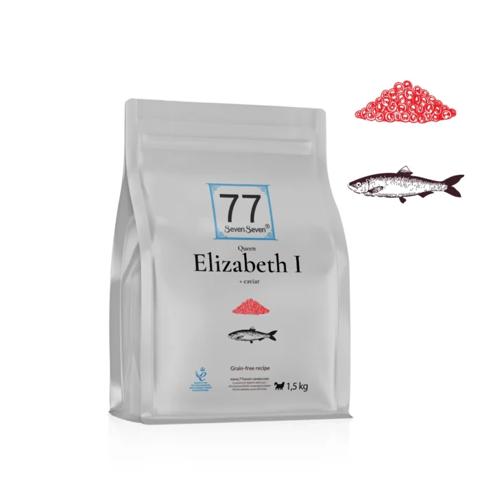 Elizabeth I z rybą i kawiorem dla kota
