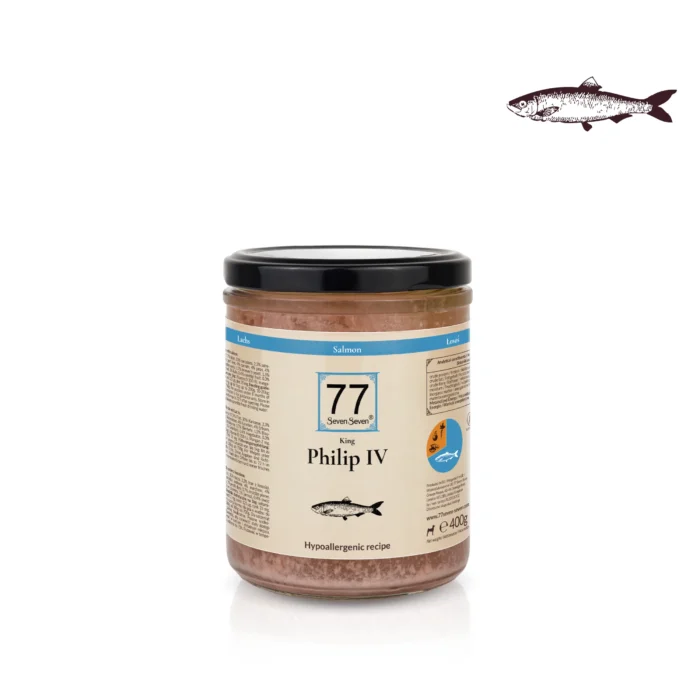 Nowy Philip IV z łososiem słoik 400g