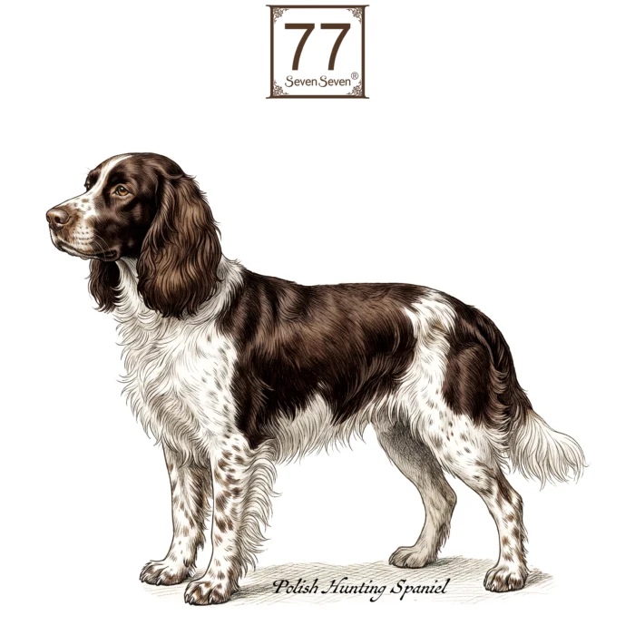 Polski Spaniel Myśliwski - bawełniana torba canvas