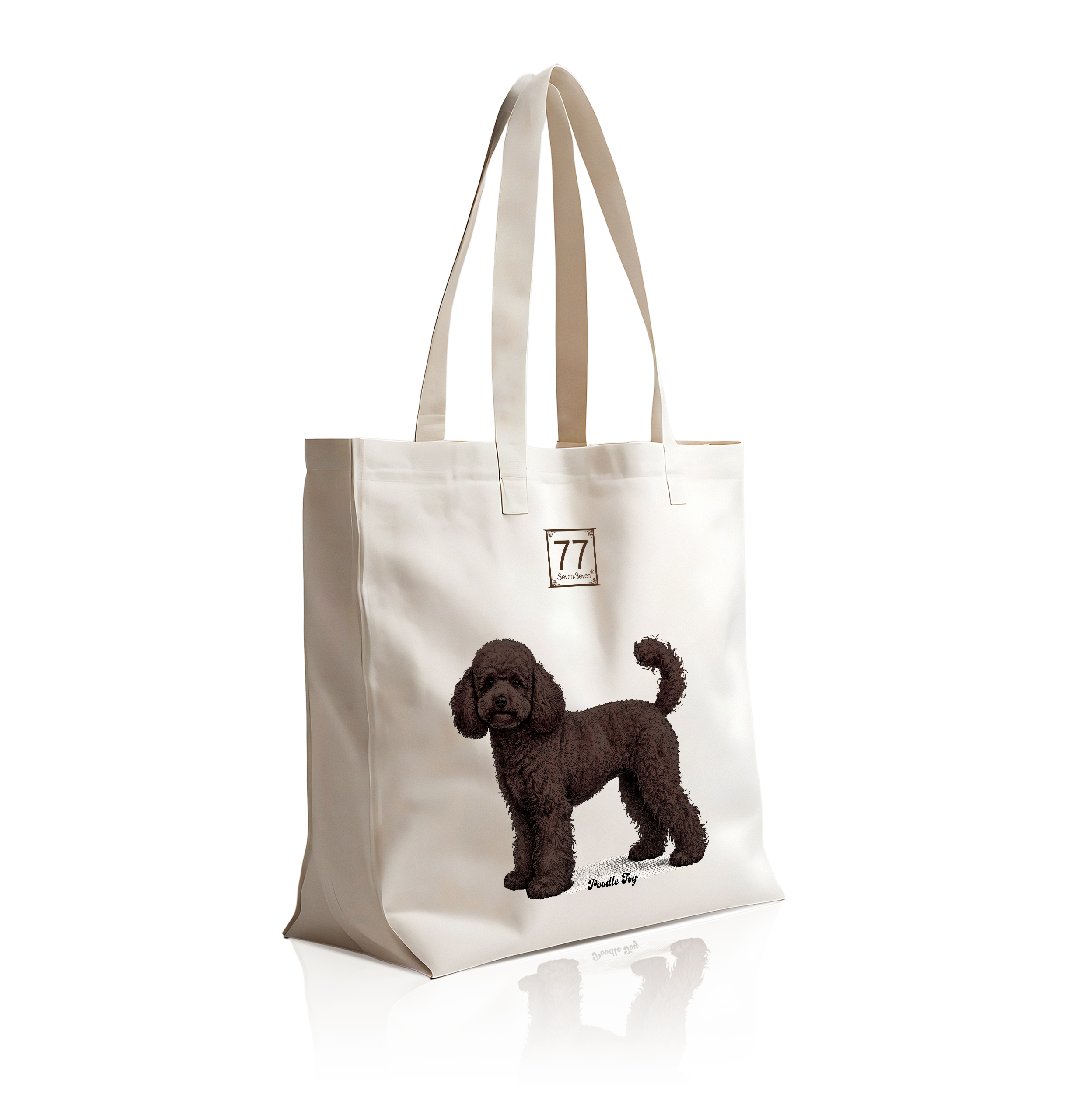Pudel (Poodle) - bawełniana torba canvas - obrazek 8