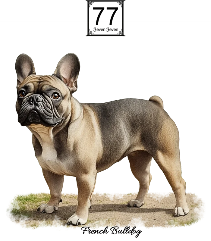 Buldog Francuski (Canis Bouledogue Francensis) - bawełniana torba canvas