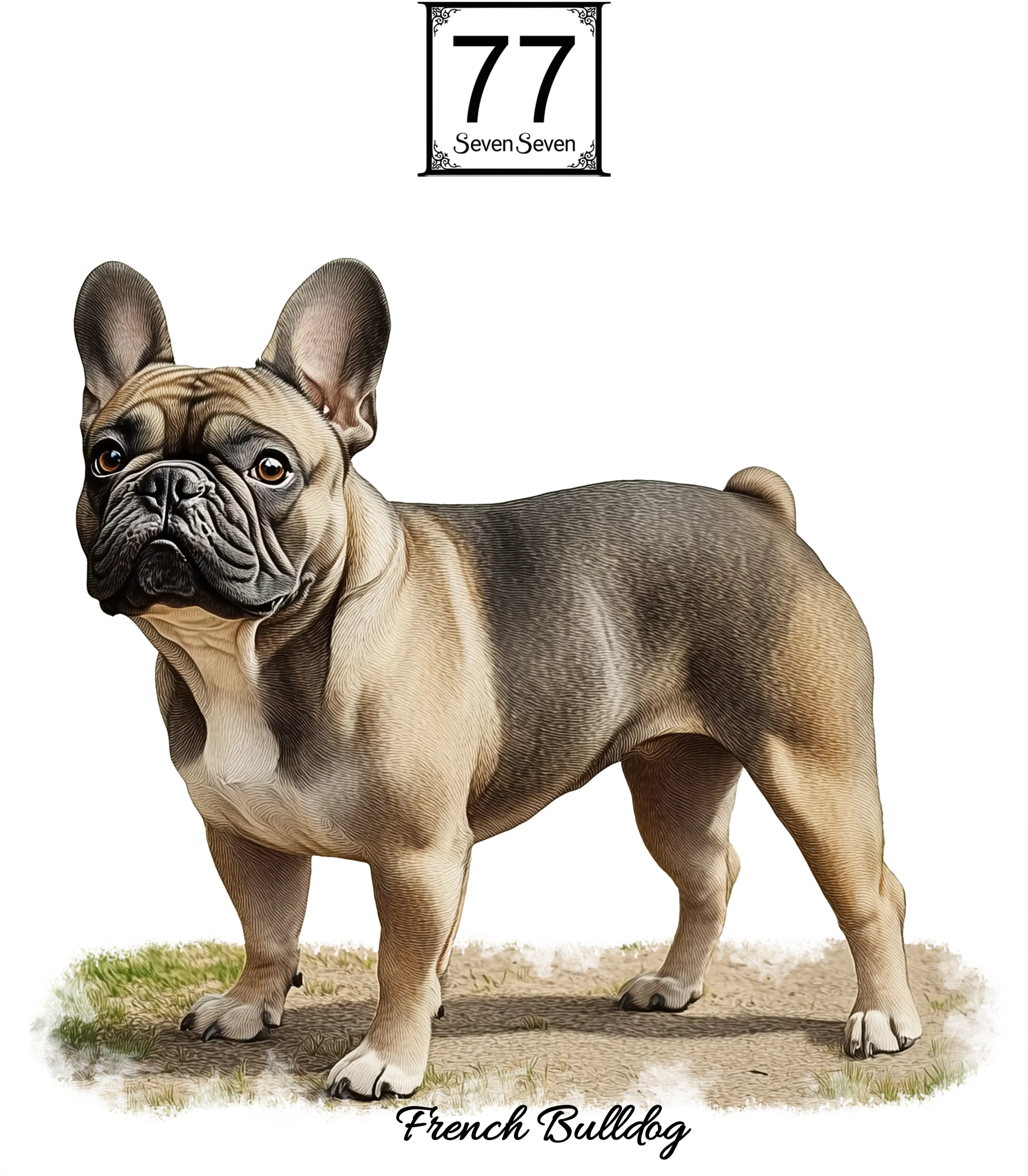 Buldog Francuski (Canis Bouledogue Francensis) - bawełniana torba canvas