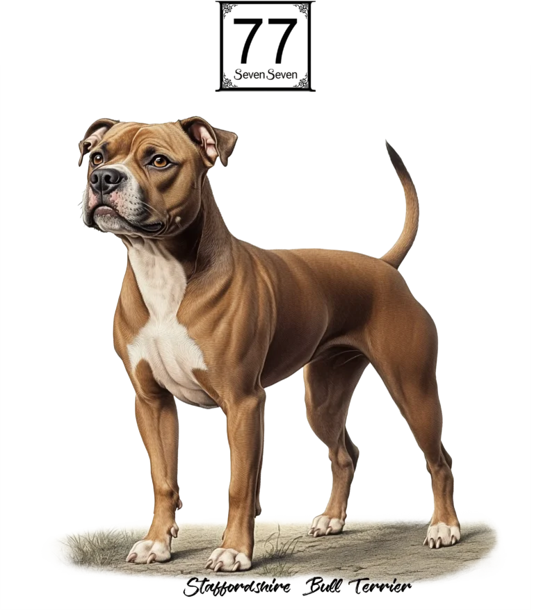 Staffordshire Bull Terrier - bawełniana torba canvas