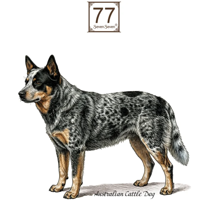 Australijski Pies Pasterski (Australian Cattle Dog) - bawełniana torba canvas