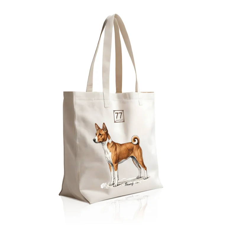 Basenji - bawełniana torba canvas