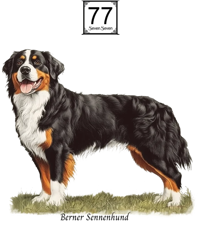 Berneński Pies Pasterski (Berner Sennenhund) - bawełniana torba canvas