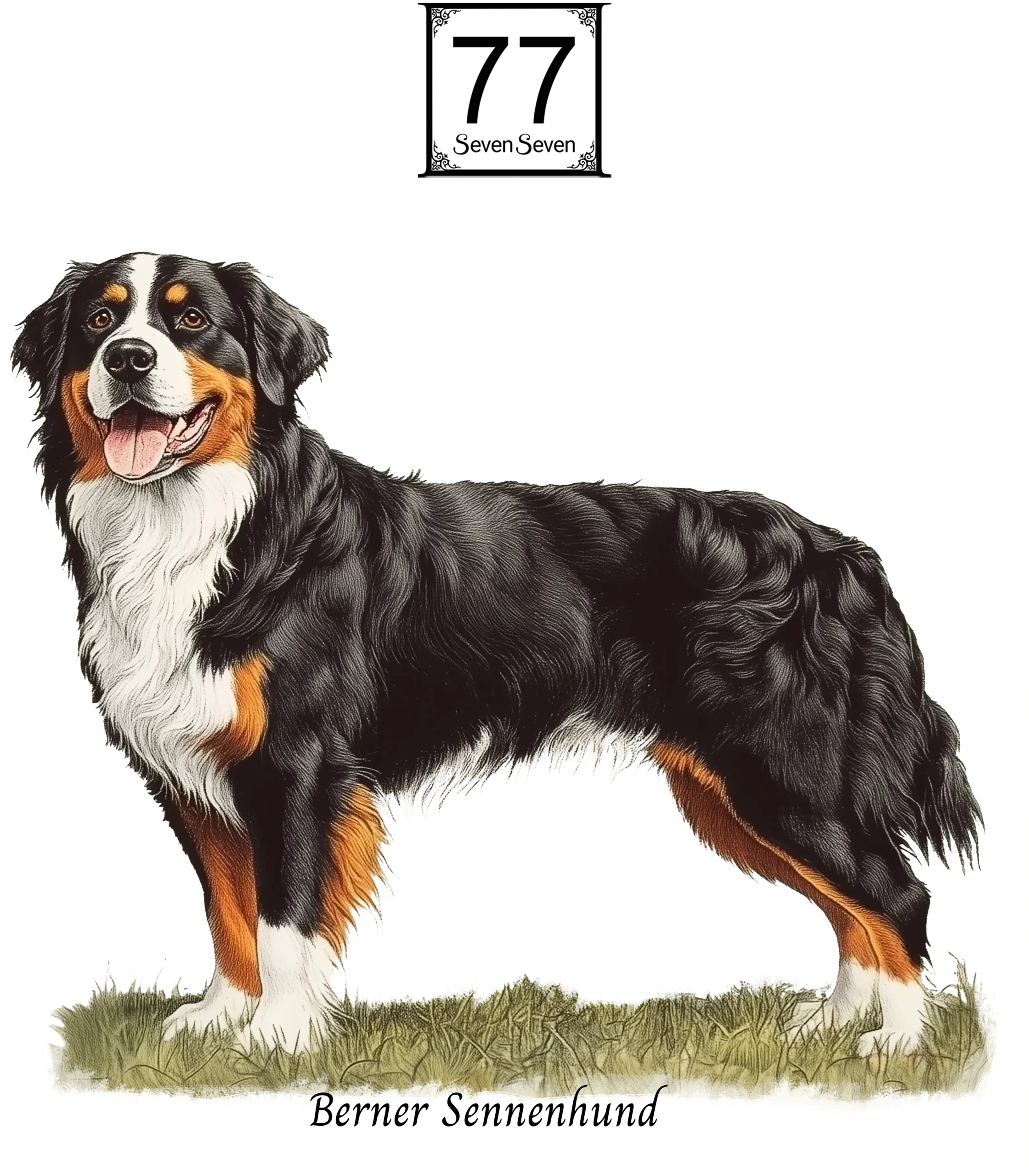 Berneński Pies Pasterski (Berner Sennenhund) - bawełniana torba canvas