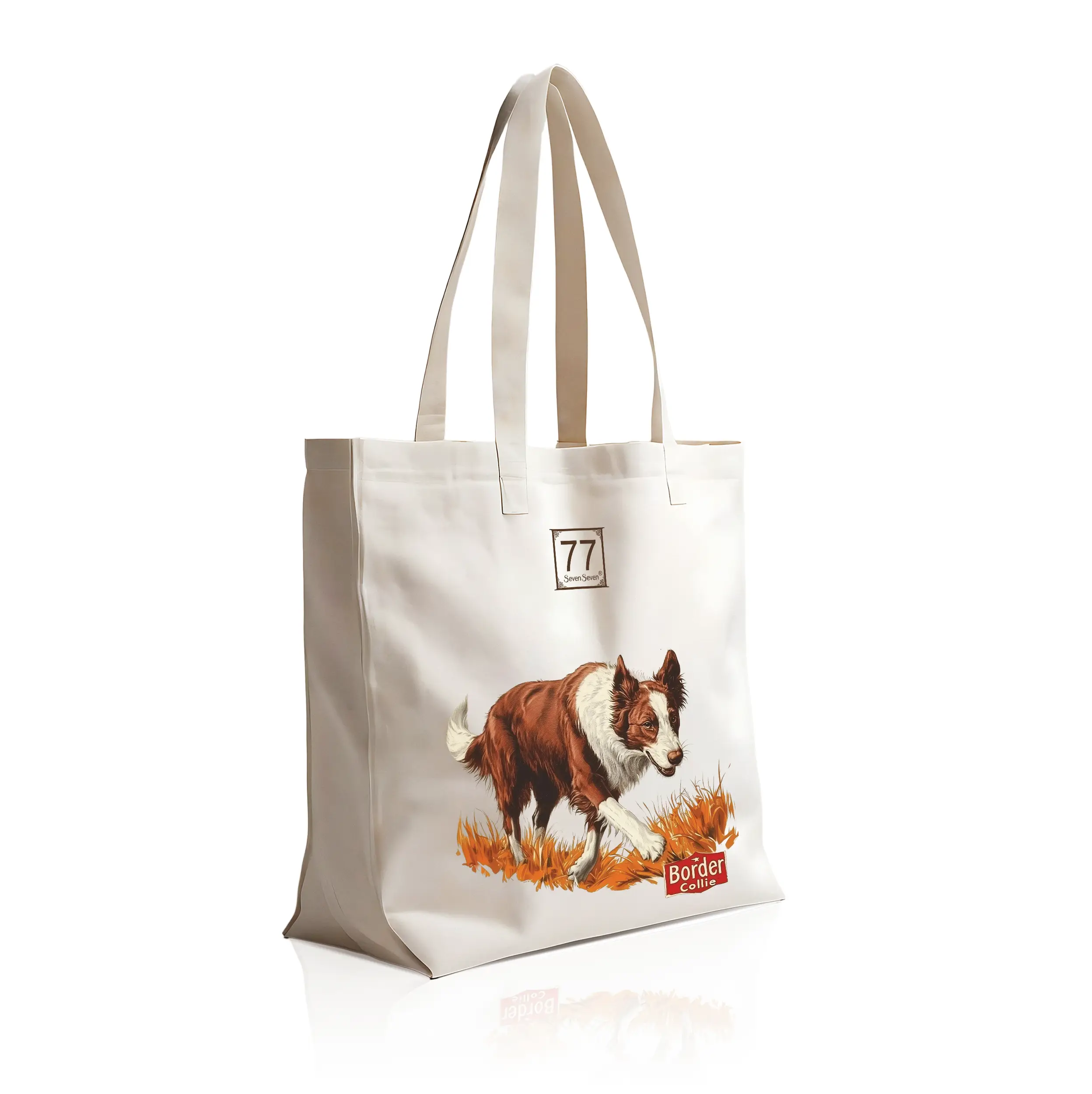 Border Collie - bawełniana torba canvas - obrazek 4