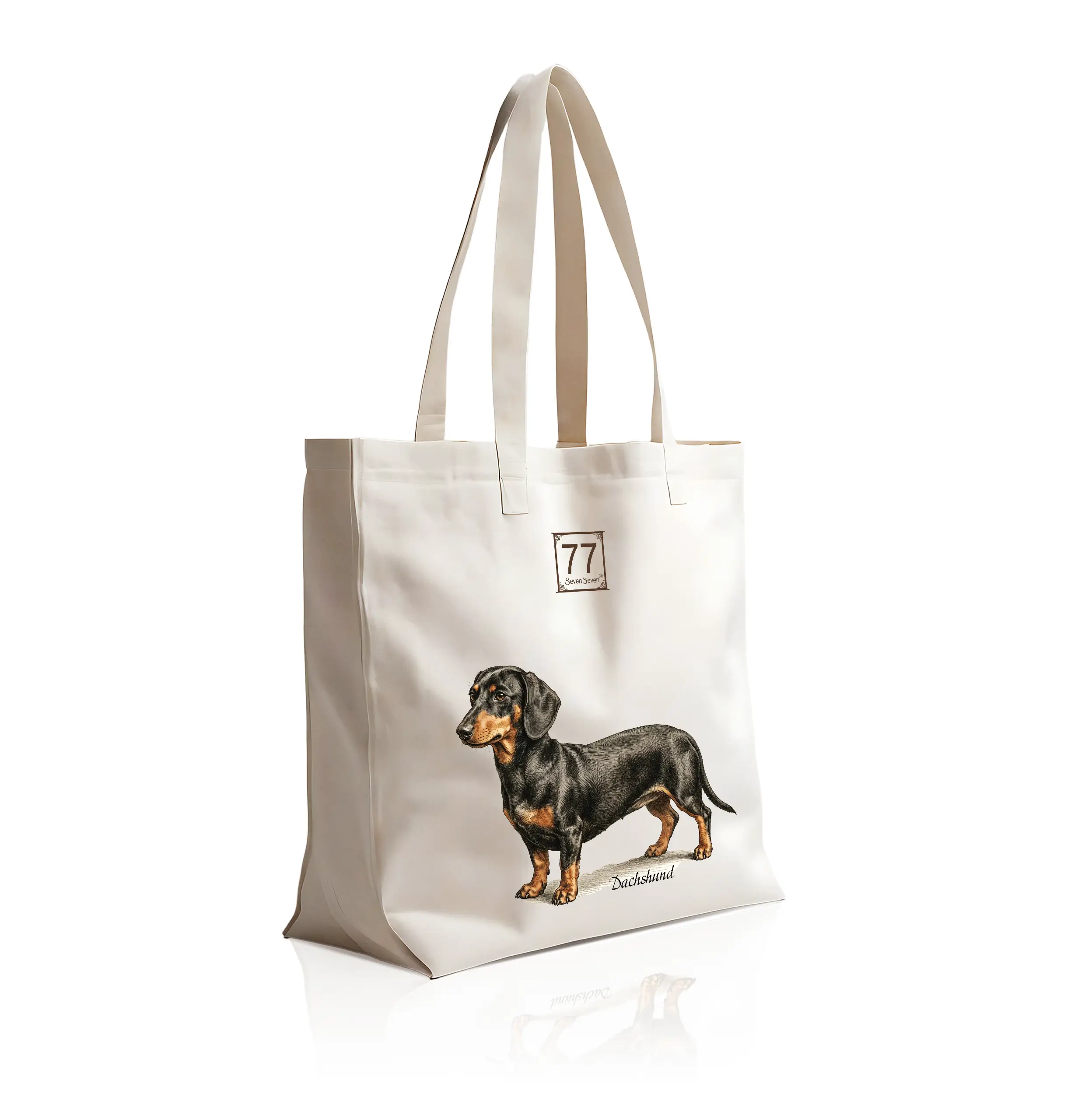 Jamnik (Dachshund) - bawełniana torba canvas - obrazek 9