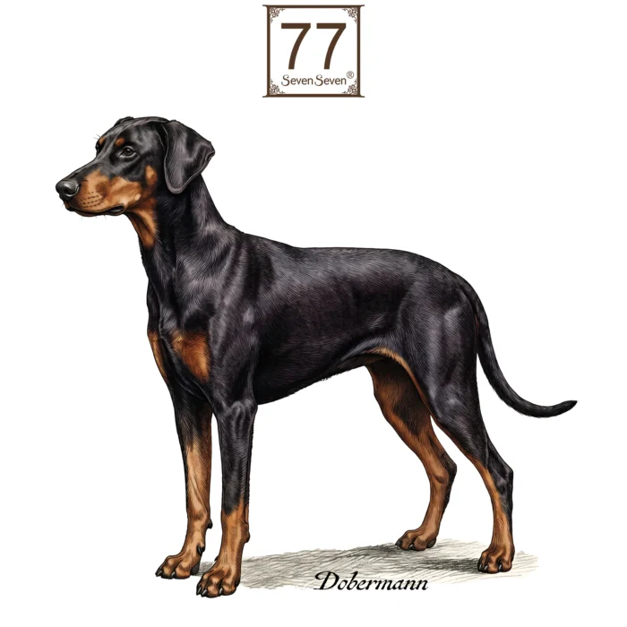 Doberman - bawełniana torba canvas
