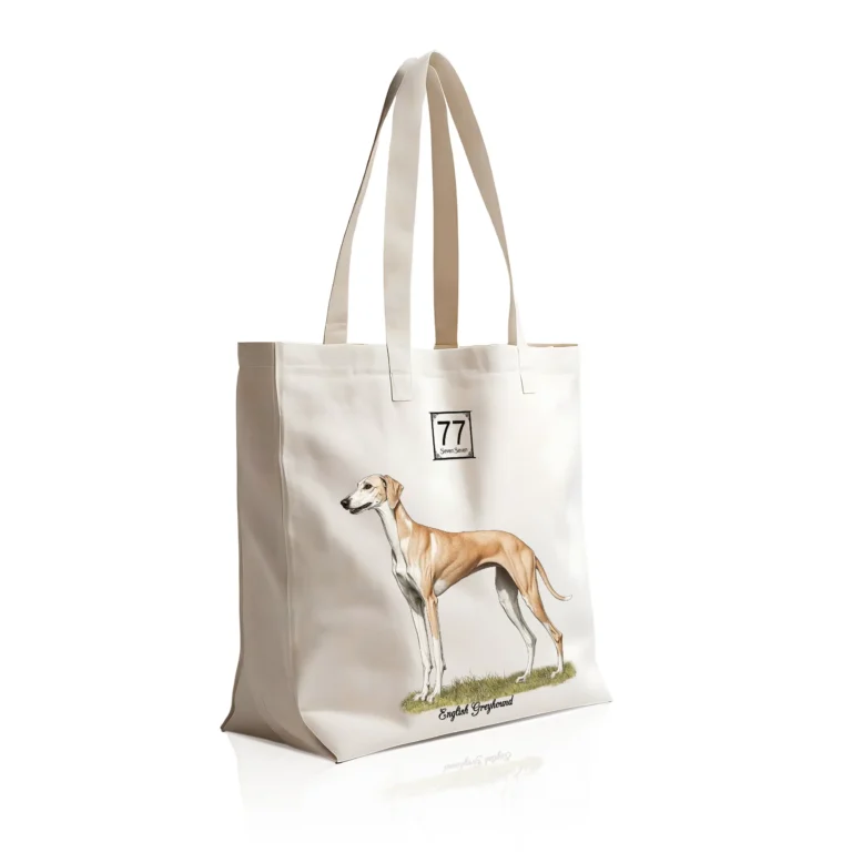 Chart Angielski (English Greyhound) - bawełniana torba canvas
