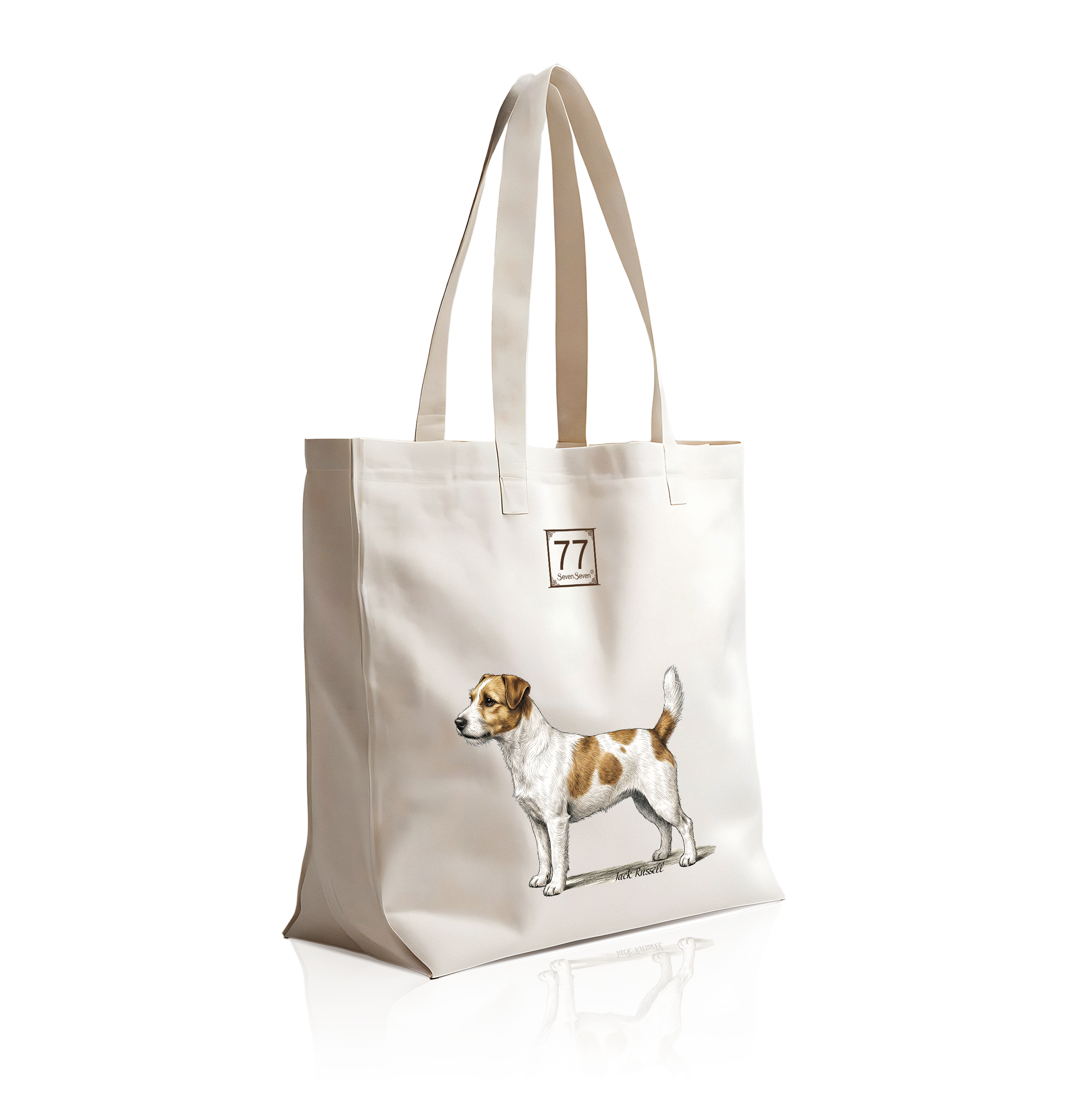Jack Russell - bawełniana torba canvas - obrazek 4