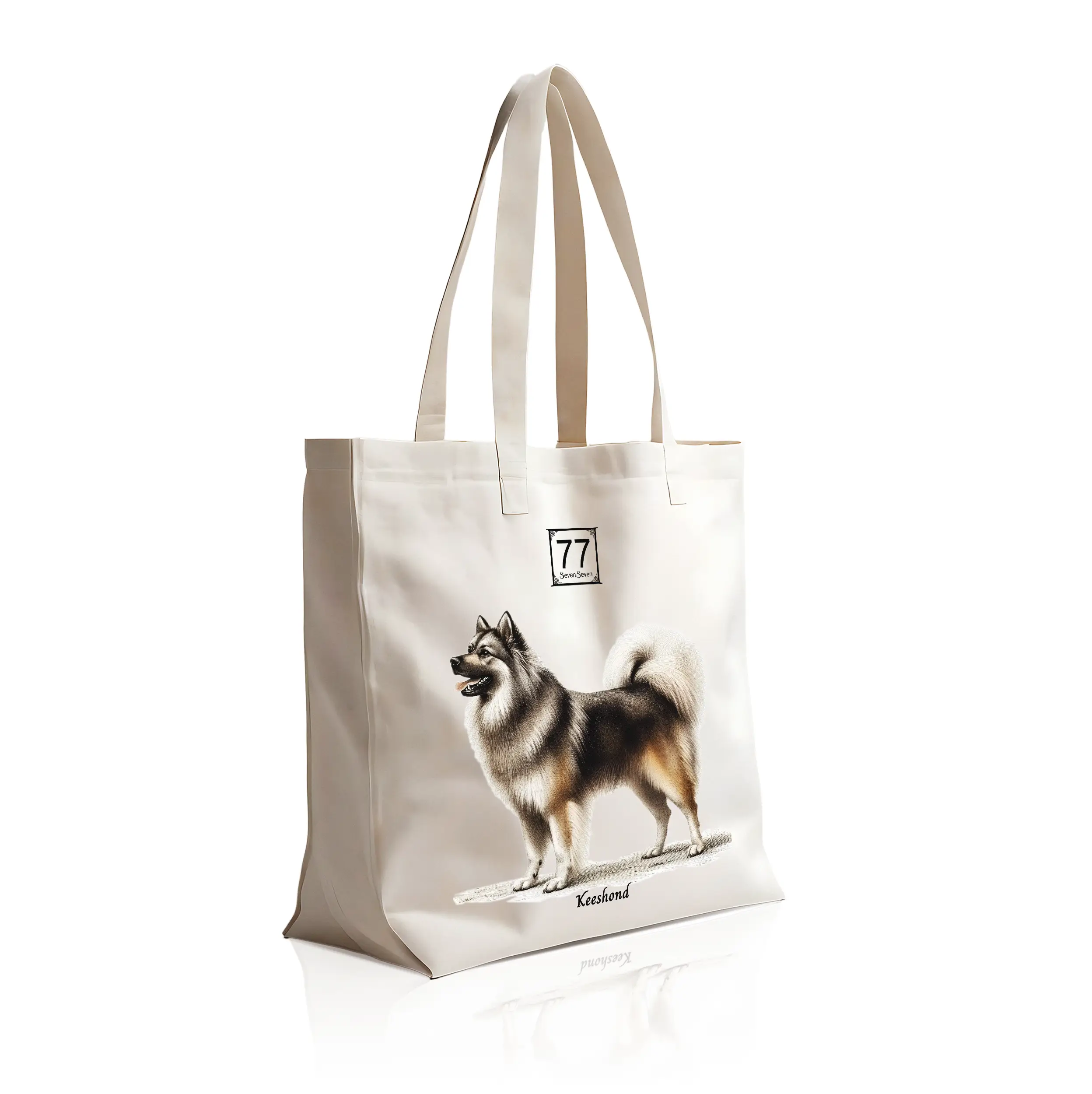 Szpic Wilczy (Keeshond) - bawełniana torba canvas - obrazek 2