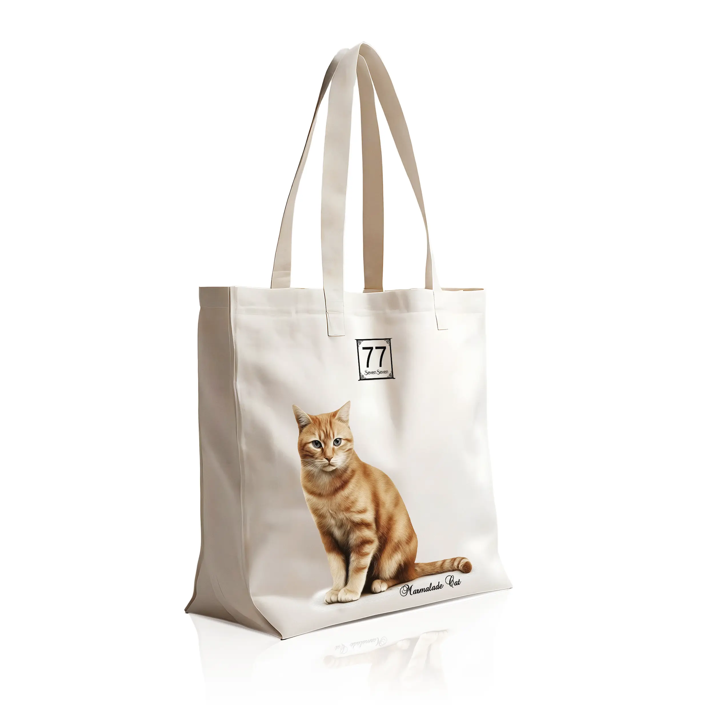 Kot Pręgowany (Felis Catus) - bawełniana torba canvas - obrazek 5