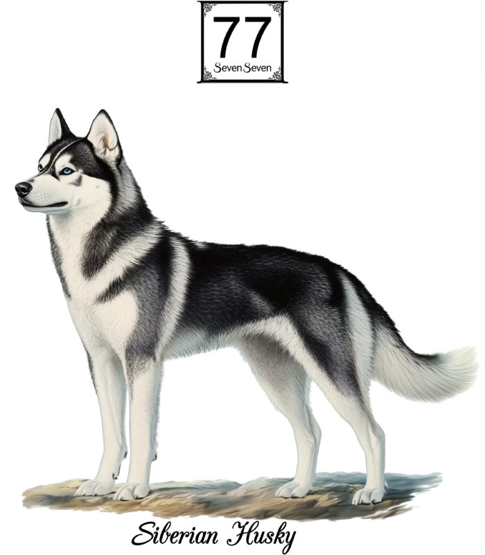 Husky Syberyjski (Siberian Husky) - bawełniana torba canvas