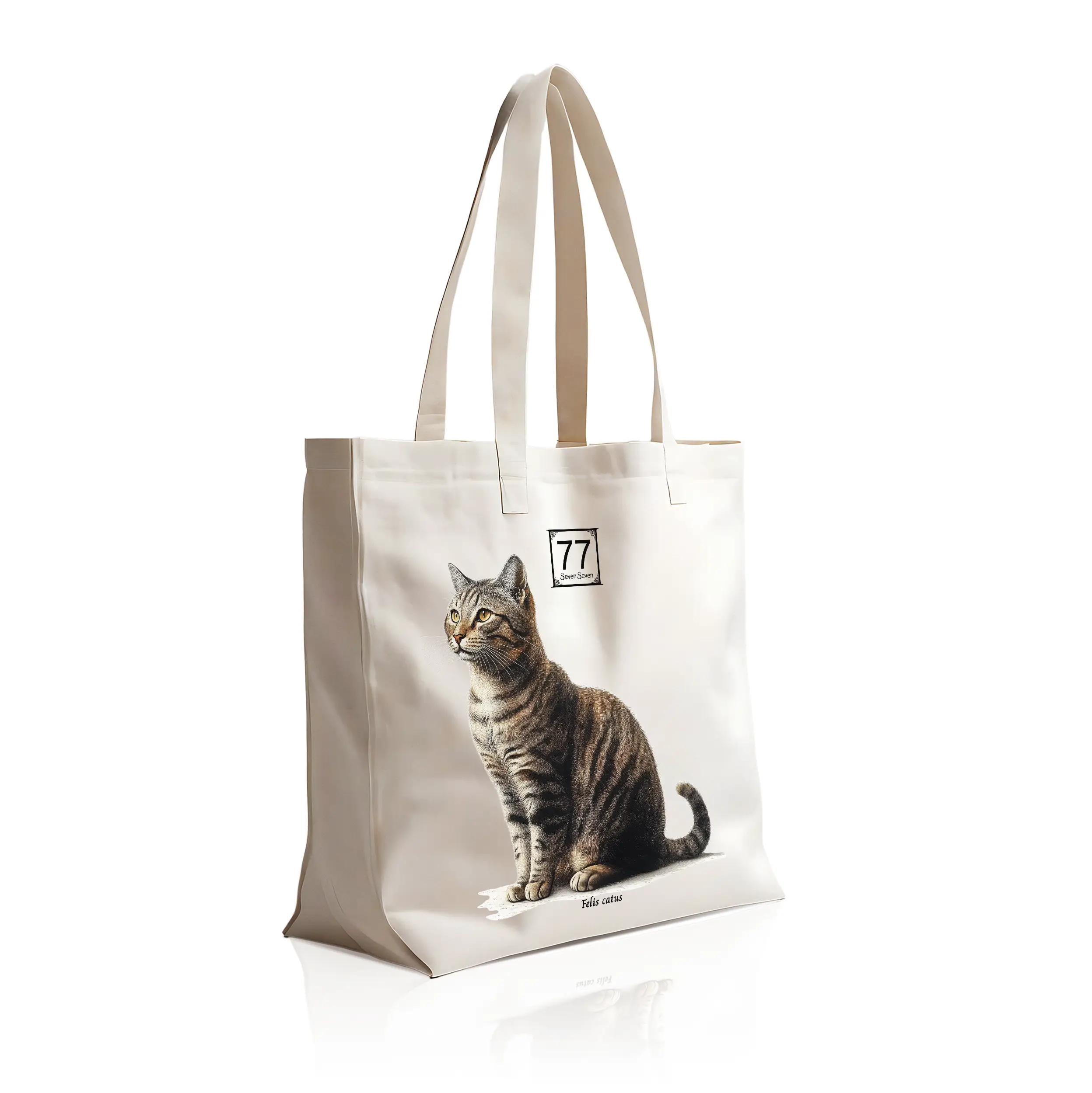 Kot Pręgowany (Felis Catus) - bawełniana torba canvas - obrazek 6