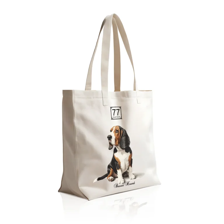 Basset Hound - bawełniana torba canvas