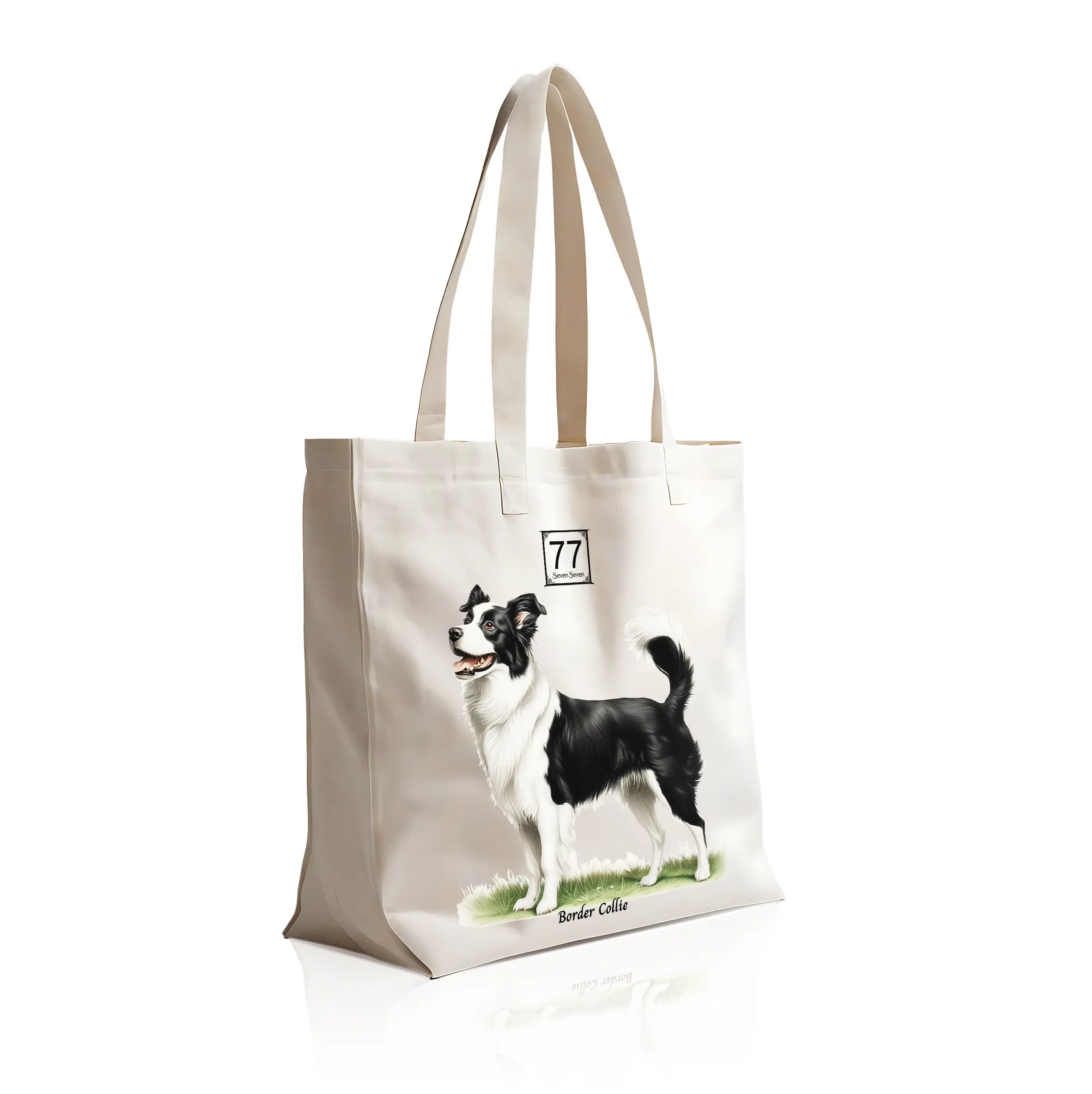 Border Collie - bawełniana torba canvas - obrazek 3