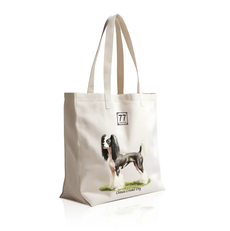 Grzywacz Chiński (Chinese Crested) - bawełniana torba canvas