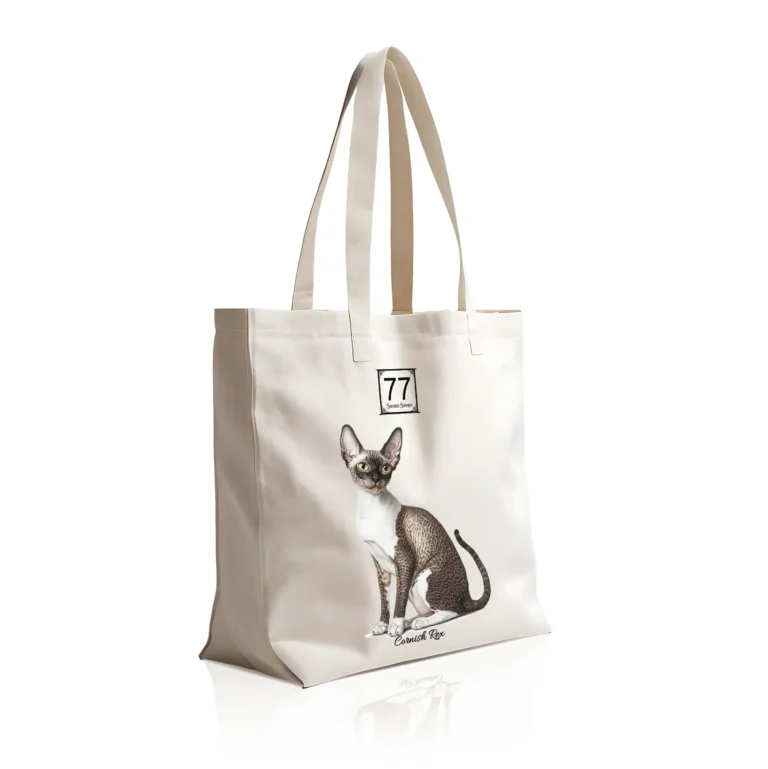 Rex Kornwalijski (Cornish Rex) - bawełniana torba canvas